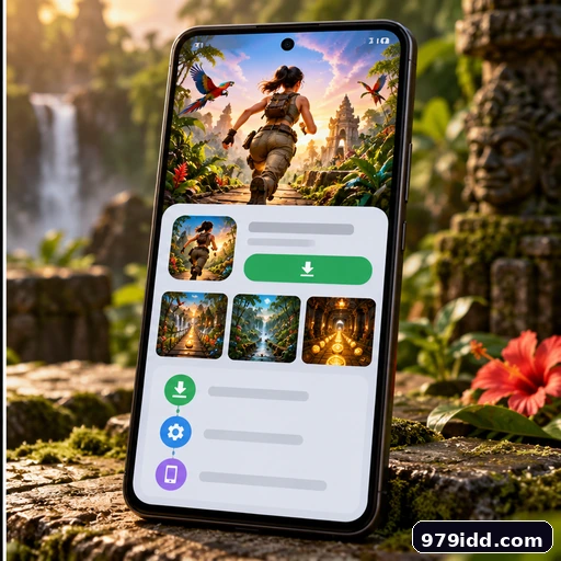 Pratinjau antarmuka panduan APK Jalur Rimba